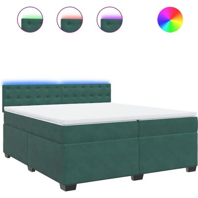 VidaXL Modell 3288717 Dunkelgrüner Samtbetten 200x200 - Bett VidaXL Modell 3288717 Dunkelgrüner Samtbetten 200x200 - Bett