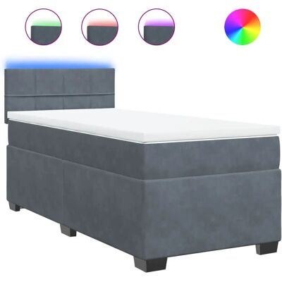 vidaXL Boxspringbett mit LED-Beleuchtung - Bett vidaXL Boxspringbett mit LED-Beleuchtung - Bett