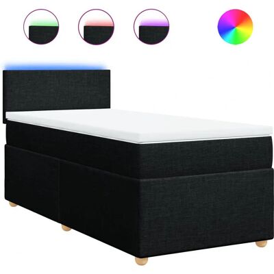 vidaXL Boxspringbett mit LED-Beleuchtung 80x200cm vidaXL Boxspringbett mit LED-Beleuchtung 80x200cm