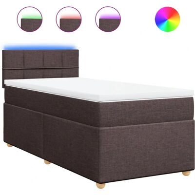 VidaXL Bett mit Memory-Schaummatratze - Dunkelbraun - Bett VidaXL Bett mit Memory-Schaummatratze - Dunkelbraun - Bett