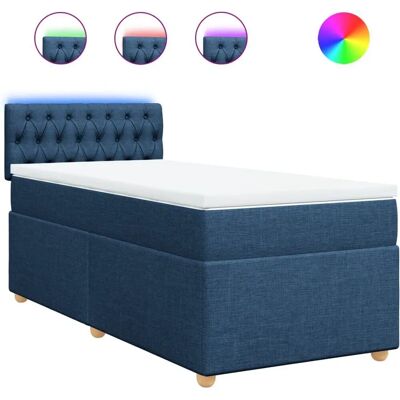 VidaXL Bett - Unterstützung Blau 90x190 - Bett VidaXL Bett - Unterstützung Blau 90x190 - Bett