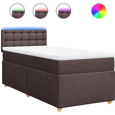 vidaXL Knö Bett - Dunkelbraun, 100x200cm, Boxspring vidaXL Knö Bett - Dunkelbraun, 100x200cm, Boxspring