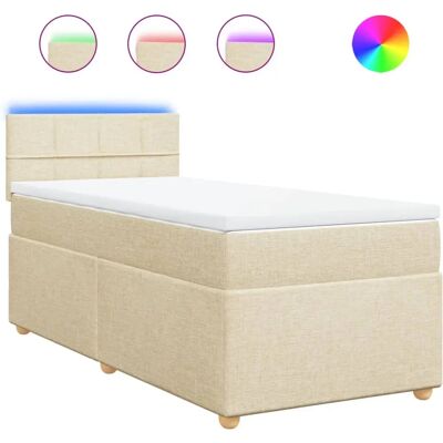 vidaXL Boxspringbett mit LED-Beleuchtung - Bett vidaXL Boxspringbett mit LED-Beleuchtung - Bett
