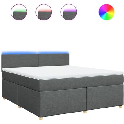 vidaXL Boxspringbett mit Matratze - Supportiv, LED, Abnehmbar vidaXL Boxspringbett mit Matratze - Supportiv, LED, Abnehmbar