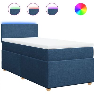 VidaXL Blaue Boxspringbett - Unterstützende Taschenfeder-Matratze VidaXL Blaue Boxspringbett - Unterstützende Taschenfeder-Matratze