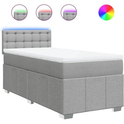 VidaXL Bett - 90x190 cm - Hellgrau VidaXL Bett - 90x190 cm - Hellgrau