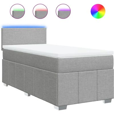VidaXL Boxspringbett mit LED-Beleuchtung - Bett VidaXL Boxspringbett mit LED-Beleuchtung - Bett