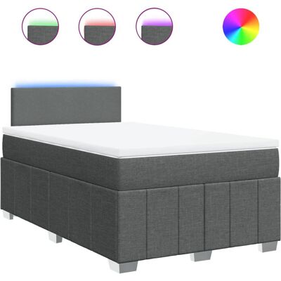 vidaXL Model 3289329 Donkergrijs Boxspring Bed vidaXL Model 3289329 Donkergrijs Boxspring Bed