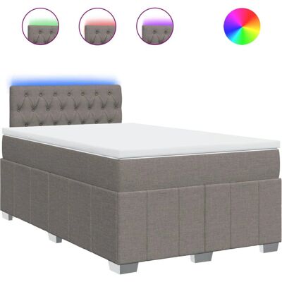 VidaXL 3289346 bed - Grau taupe - Memory-Schaum, LED-Beleuchtung, Abnehmbarer Bezug VidaXL 3289346 bed - Grau taupe - Memory-Schaum, LED-Beleuchtung, Abnehmbarer Bezug