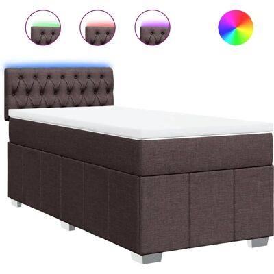 VidaXL Dunkelbraune Boxspringbett - Bett VidaXL Dunkelbraune Boxspringbett - Bett