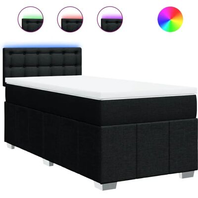 vidaXL Boxspringbett - Unterstützende Matratze - LED-Stimmungslicht - 160x200cm vidaXL Boxspringbett - Unterstützende Matratze - LED-Stimmungslicht - 160x200cm