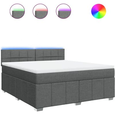 VidaXL 3289476 Bett - Dunkelgrau - Unterstützende Taschenfeder VidaXL 3289476 Bett - Dunkelgrau - Unterstützende Taschenfeder
