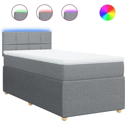 vidaXL Boxspringbett mit LED-Licht - Bett vidaXL Boxspringbett mit LED-Licht - Bett