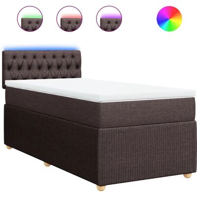 VidaXL 3289649 Bett - Dunkelbraun - Einzelbett VidaXL 3289649 Bett - Dunkelbraun - Einzelbett