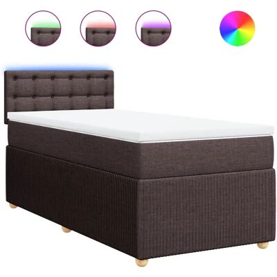 VidaXL Dunkelbraunes Boxspringbett - Unterstützung & Komfort VidaXL Dunkelbraunes Boxspringbett - Unterstützung & Komfort