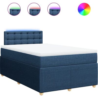 VidaXL Blau Boxspringbett - Unterstützung, LED-Beleuchtung, Abdeckung abnehmbar VidaXL Blau Boxspringbett - Unterstützung, LED-Beleuchtung, Abdeckung abnehmbar