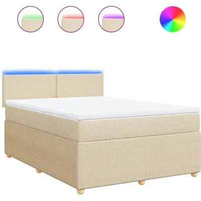 vidaXL Boxspringbett mit Matratze - Unterstützend, LED, Abnehmbarer Bezug vidaXL Boxspringbett mit Matratze - Unterstützend, LED, Abnehmbarer Bezug
