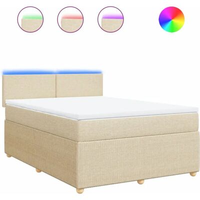 vidaXL Bett mit LED-Beleuchtung - 140x200cm - Bett vidaXL Bett mit LED-Beleuchtung - 140x200cm - Bett