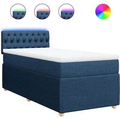 vidaXL Blaues Boxspringbett - Komfort & Stil vidaXL Blaues Boxspringbett - Komfort & Stil