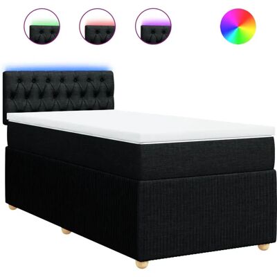 vidaXL Boxspringbett mit LED & Matratze vidaXL Boxspringbett mit LED & Matratze