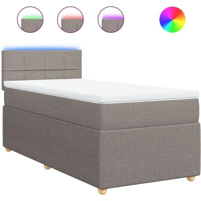 VidaXL Bett mit LED-Beleuchtung - Unterstützender Taschenfederkern VidaXL Bett mit LED-Beleuchtung - Unterstützender Taschenfederkern