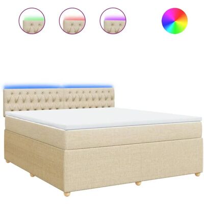 vidaXL Bett mit LED - Matratze, Unterstützung & Komfort vidaXL Bett mit LED - Matratze, Unterstützung & Komfort