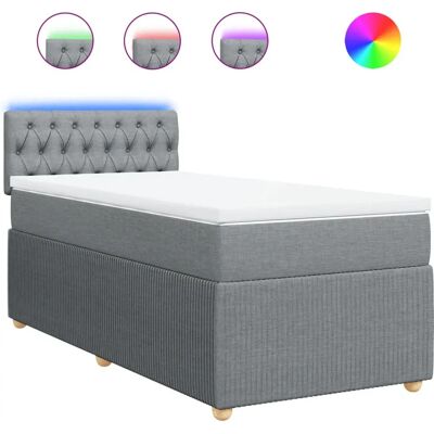 vidaXL Boxspringbett mit LED-Beleuchtung - 200x200cm vidaXL Boxspringbett mit LED-Beleuchtung - 200x200cm
