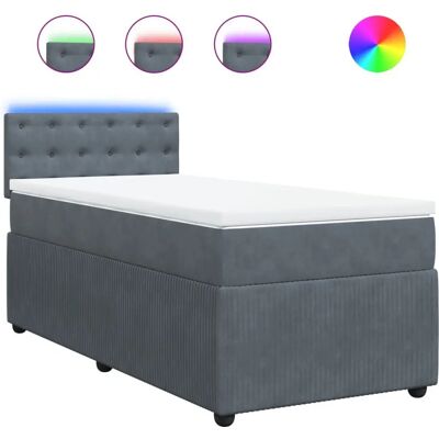 VidaXL Modell 828828 Dunkelgraues Samtbettrbett - Bett VidaXL Modell 828828 Dunkelgraues Samtbettrbett - Bett