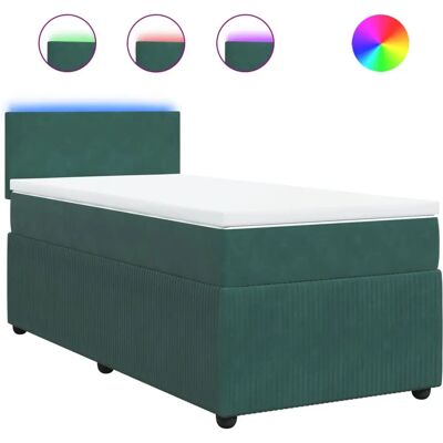 VidaXL Model 3289911 Mørkegrøn Fløjl Support Seng - Seng VidaXL Model 3289911 Mørkegrøn Fløjl Support Seng - Seng