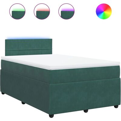 vidaXL 3289989 Bett - Supportives Samt-Kastenbett mit LED-Beleuchtung vidaXL 3289989 Bett - Supportives Samt-Kastenbett mit LED-Beleuchtung