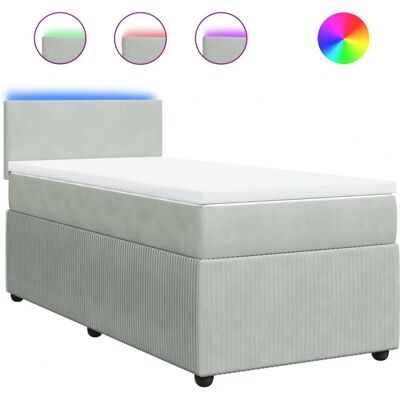 vidaXL Boxspringbett mit LED-Lichtern - 2 Personen - 180x200 cm vidaXL Boxspringbett mit LED-Lichtern - 2 Personen - 180x200 cm