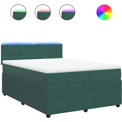 VidaXL Modell 3290133 Dunkelgrünes Samtbettrahmen - Bett VidaXL Modell 3290133 Dunkelgrünes Samtbettrahmen - Bett