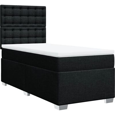 vidaXL Boxspringbett mit verstellbarem Kopfteil - 80x200cm - Bett vidaXL Boxspringbett mit verstellbarem Kopfteil - 80x200cm - Bett