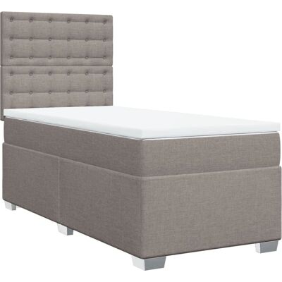 VidaXL Modell 3290333 Bett - Taupe Stoff Unterstützung VidaXL Modell 3290333 Bett - Taupe Stoff Unterstützung