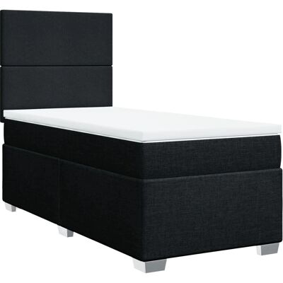 vidaXL Boxspringbett mit Matratze Schwarz - Bett vidaXL Boxspringbett mit Matratze Schwarz - Bett