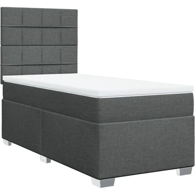 vidaXL 180x200cm Dunkelgraues Boxspringbett - Bett vidaXL 180x200cm Dunkelgraues Boxspringbett - Bett