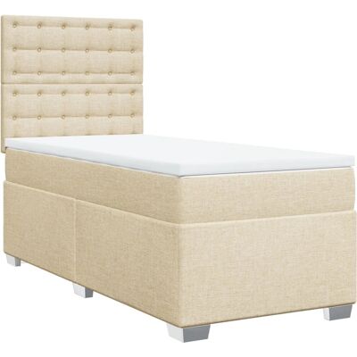 VidaXL 3290586 Bett - Taschenfederkern, Creme, Höhenverstellbares Kopfteil - Bett VidaXL 3290586 Bett - Taschenfederkern, Creme, Höhenverstellbares Kopfteil - Bett