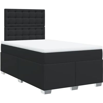 vidaXL Boxspringbett mit Matratze - Schwarz, 120x200 cm - Bett vidaXL Boxspringbett mit Matratze - Schwarz, 120x200 cm - Bett