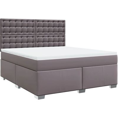 vidaXL Bed met Matras - Grijs - Verstelbaar en Stevig vidaXL Bed met Matras - Grijs - Verstelbaar en Stevig