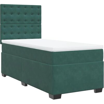 vidaXL 3290801 Bett - Samtgrün - Unterstützung & Komfort vidaXL 3290801 Bett - Samtgrün - Unterstützung & Komfort