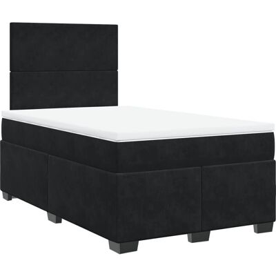 vidaXL 120x190 cm Samtboxspringbett mit Matratze - Bett vidaXL 120x190 cm Samtboxspringbett mit Matratze - Bett