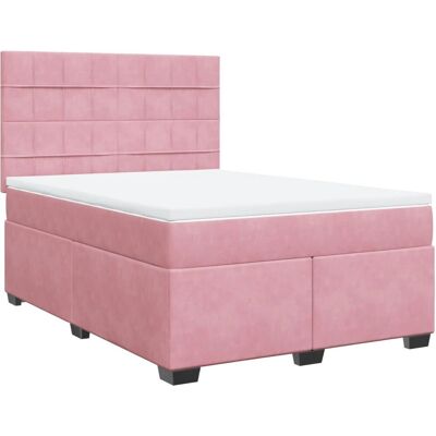 VidaXL Bett mit Samt Pink Unterstützung VidaXL Bett mit Samt Pink Unterstützung