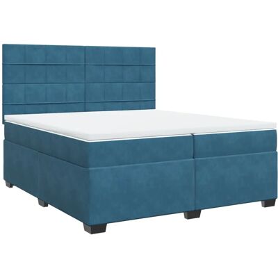 vidaXL 3291006 Bett - Boxspring mit Matratze - Blau - 200x200 cm vidaXL 3291006 Bett - Boxspring mit Matratze - Blau - 200x200 cm