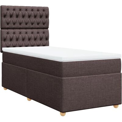 VidaXL Bett - Dunkelbraun - Unterstützendes Taschenfeder-Matratze VidaXL Bett - Dunkelbraun - Unterstützendes Taschenfeder-Matratze