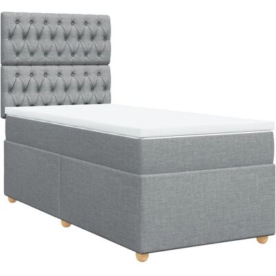 vidaXL Boxspringbett mit Matratze - Bett vidaXL Boxspringbett mit Matratze - Bett