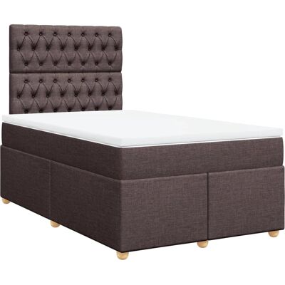 vidaXL Dunkelbraunes Boxspringbett 120x200cm - Bett vidaXL Dunkelbraunes Boxspringbett 120x200cm - Bett