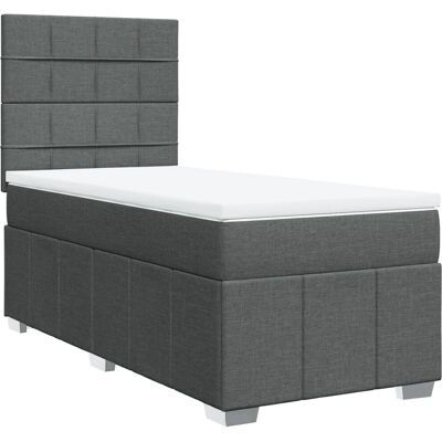 vidaXL - Modell: Block - Dunkelgrau - Bett vidaXL - Modell: Block - Dunkelgrau - Bett