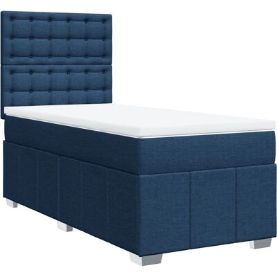 VidaXL Blaue Boxspringbett - Unterstützend & Verstellbar - Bett VidaXL Blaue Boxspringbett - Unterstützend & Verstellbar - Bett