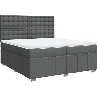 vidaXL Boxspring seng - Mørkegrå - 100x200cm - Model: Bloc vidaXL Boxspring seng - Mørkegrå - 100x200cm - Model: Bloc