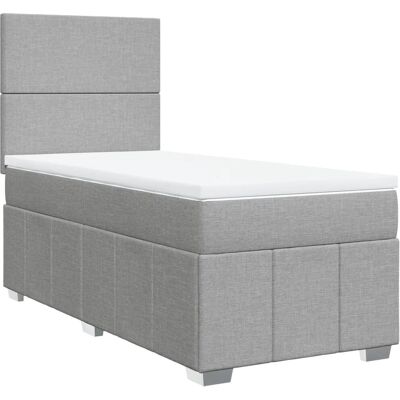 VidaXL Bett mit Verstellbarem Kopfteil - Taschenfederkernmatratze - Unterstützungslatten - Bett VidaXL Bett mit Verstellbarem Kopfteil - Taschenfederkernmatratze - Unterstützungslatten - Bett